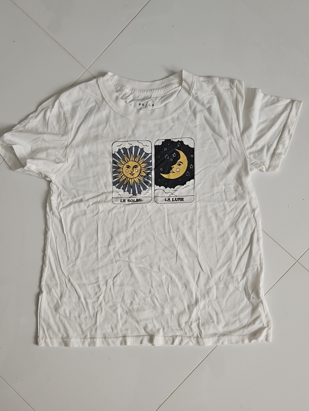 Cream/ White Sun & Moon / Le Soleil La Lune Graphic Tee
